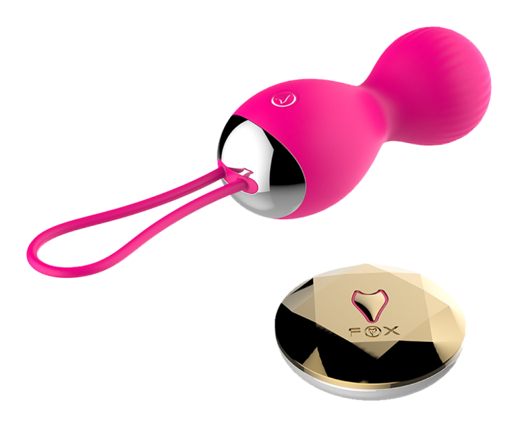 wireless 7 frequency kegel exercise ben wa balls rose red