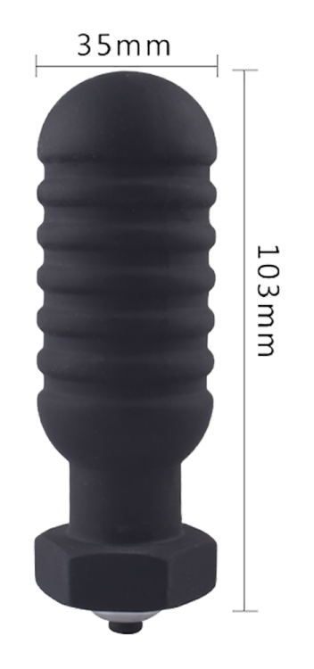 torpedo vibrating anal plug black